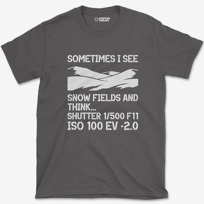 T-Shirt Charcoal / S I See Snow T-Shirt