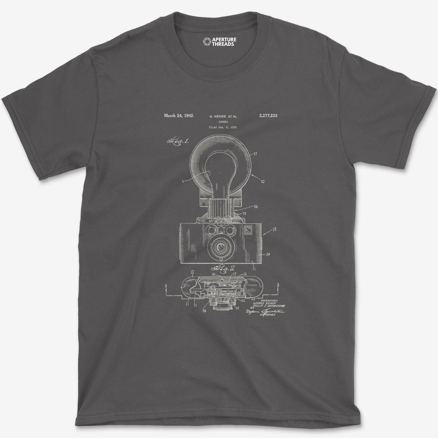 T-Shirt Charcoal / S Kende Blueprint T-Shirt