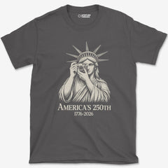 T-Shirt Charcoal / S Lady Liberty 250th T-Shirt