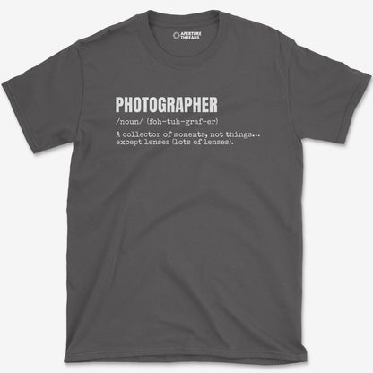 T-Shirt Charcoal / S Photographer Definition T-Shirt