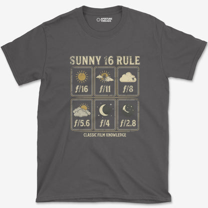 T-Shirt Charcoal / S Sunny 16 Rule T-Shirt