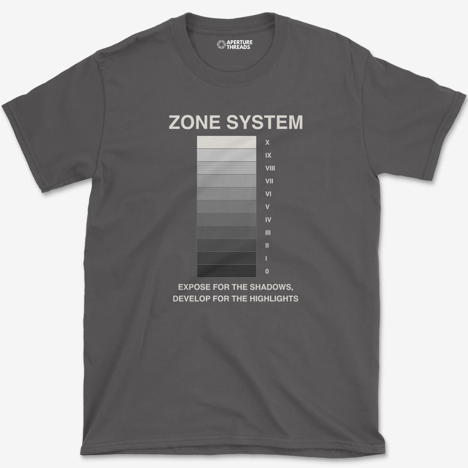 T-Shirt Charcoal / XS Zone Vertical Scale T-Shirt