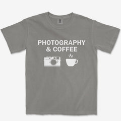 T-Shirt Grey / S Coffee & Photography Heavyweight Tee