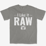 T-Shirt Grey / S Like It Raw Heavyweight Tee