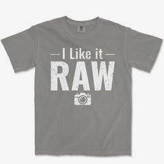 T-Shirt Grey / S Like It Raw Heavyweight Tee