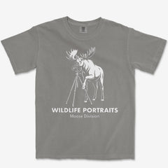 T-Shirt Grey / S Moose Portraits Heavyweight Tee