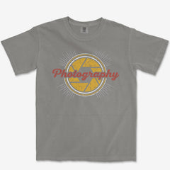 T-Shirt Grey / S Photography Retro Heavyweight Tee