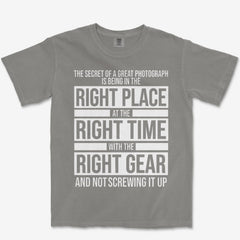 T-Shirt Grey / S Right Place Heavyweight Tee