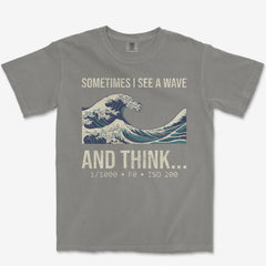 T-Shirt Grey / S See A Wave Heavyweight Tee