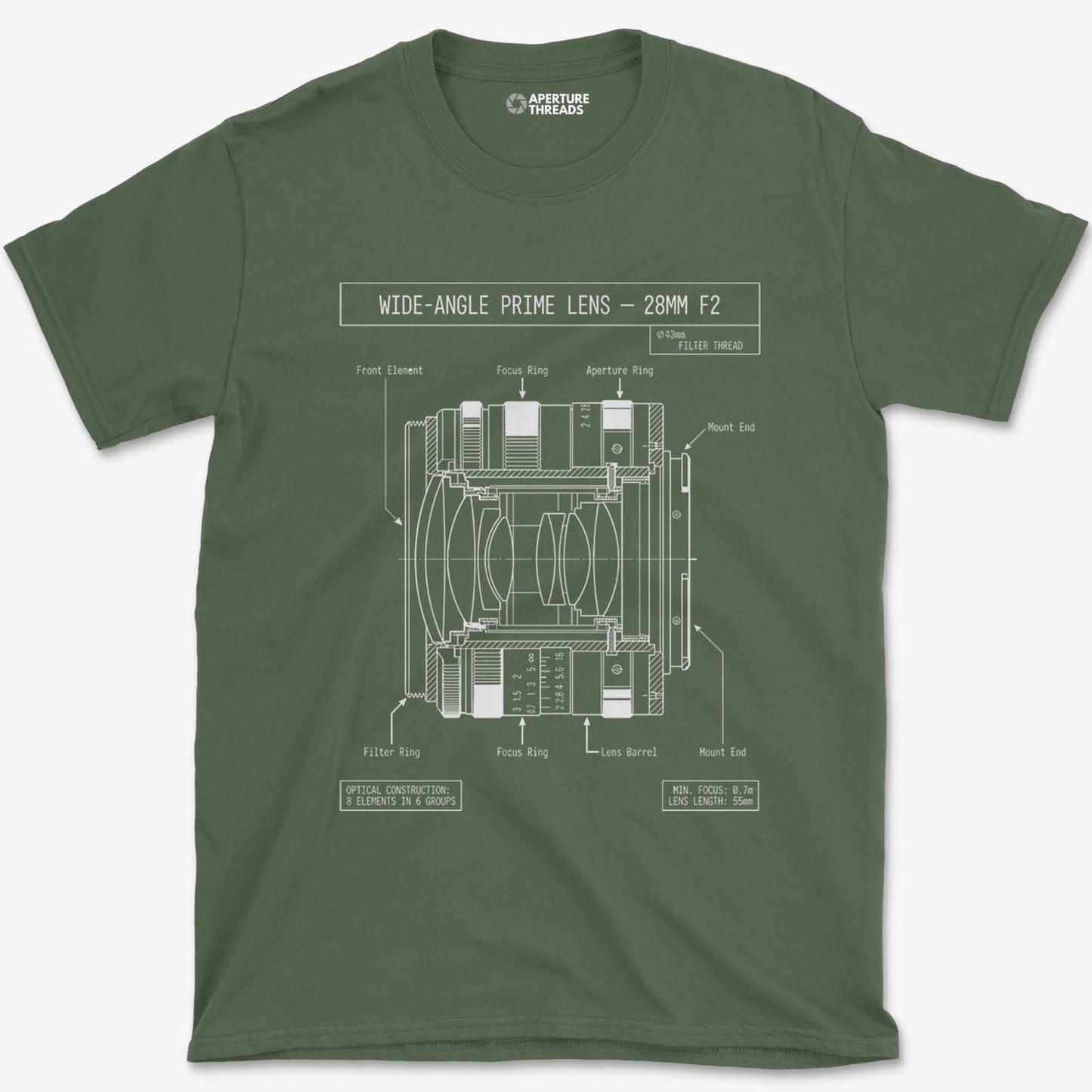 T-Shirt Military Green / S 28mm BP T-shirt