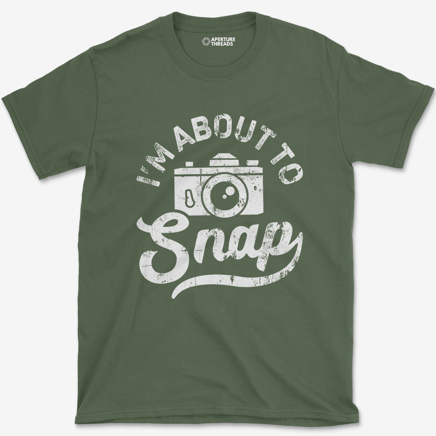 T-Shirt Military Green / S About To Snap T-Shirt