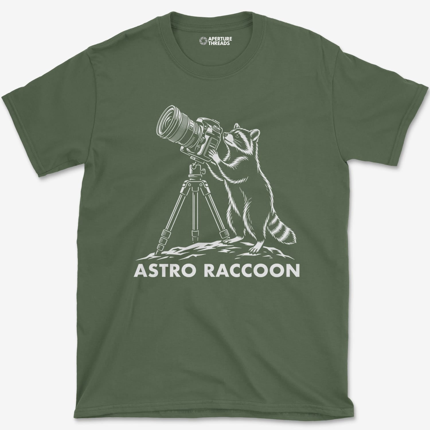 T-Shirt Military Green / S Astro Raccoon T-Shirt