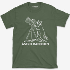 T-Shirt Military Green / S Astro Raccoon T-Shirt