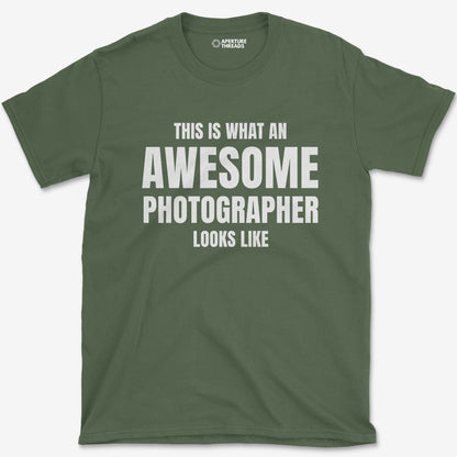 T-Shirt Military Green / S Awesome Photographer T-Shirt