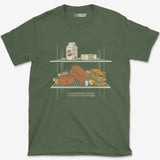 T-Shirt Military Green / S Bricks Fridge Gfx T-Shirt