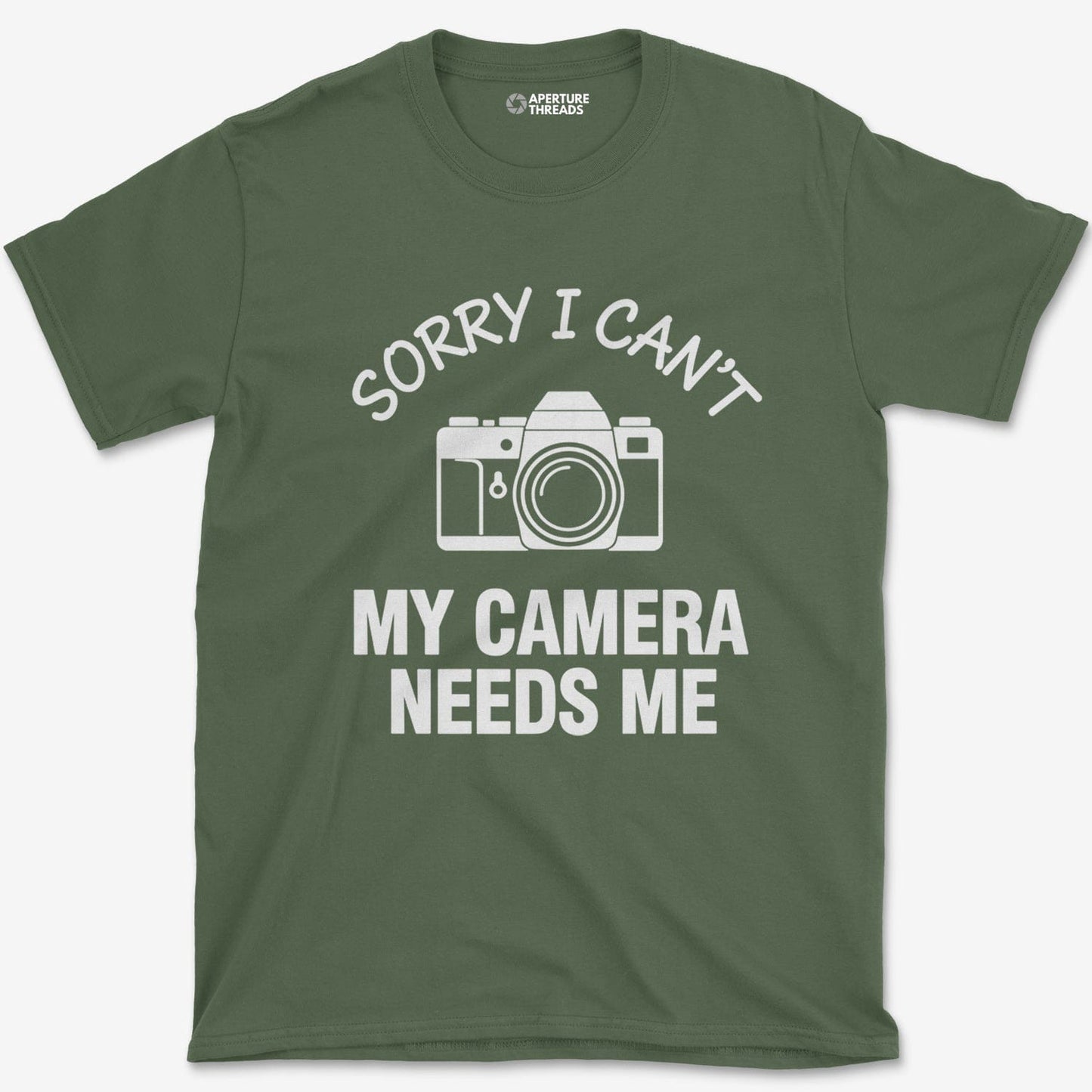 T-Shirt Military Green / S Camera Needs Me T-Shirt