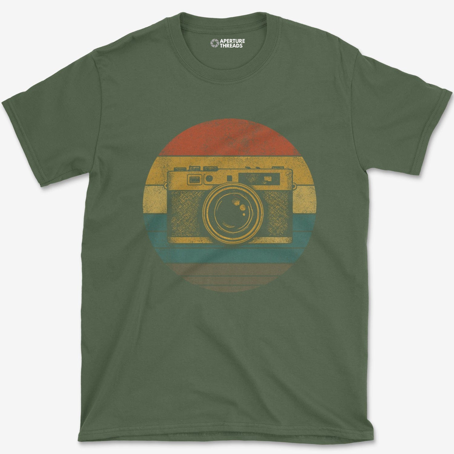 T-Shirt Military Green / S Camera Sunset T-Shirt