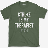 T-Shirt Military Green / S CTRL Z Therapist T-Shirt