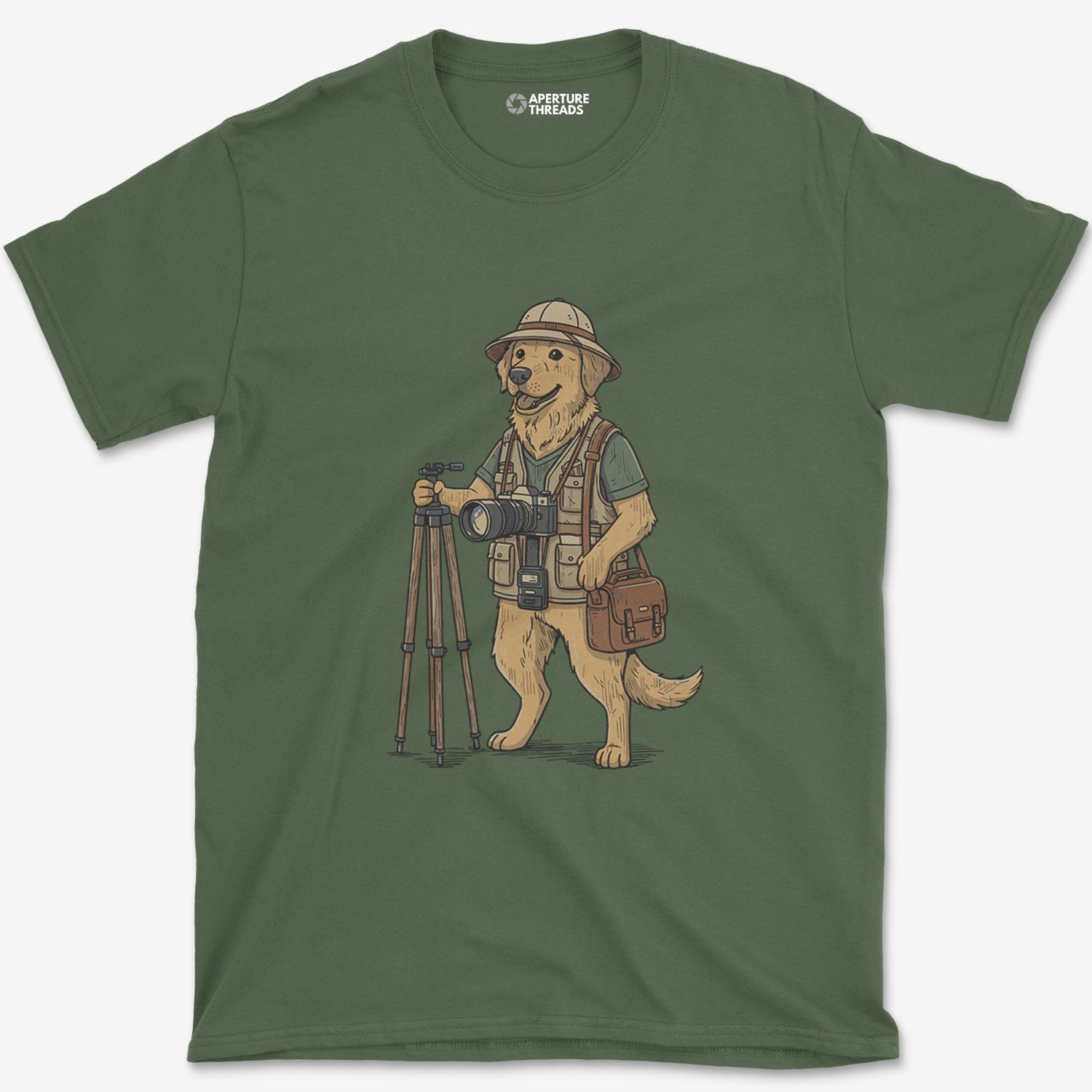 T-Shirt Military Green / S Dog Photographer T-Shirt