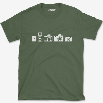 T-Shirt Military Green / S Evolution Camera T-Shirt
