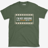 T-Shirt Military Green / S Explaining T-Shirt