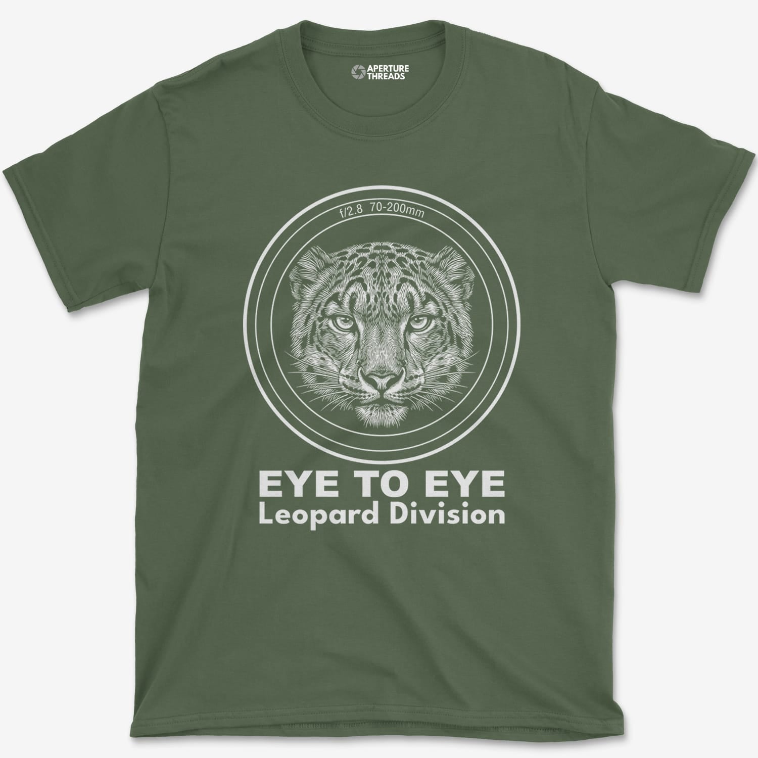 T-Shirt Military Green / S Eye to Eye Leopard T-Shirt