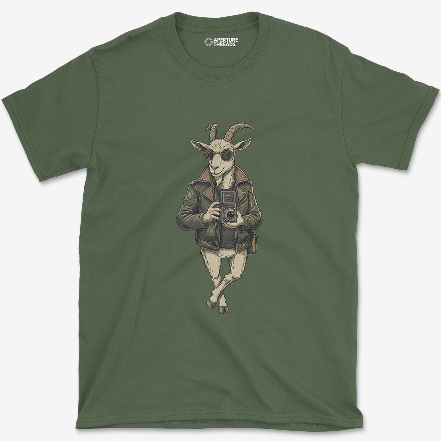 T-Shirt Military Green / S Goat Photographer T-Shirt
