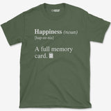 T-Shirt Military Green / S Happiness Card T-Shirt