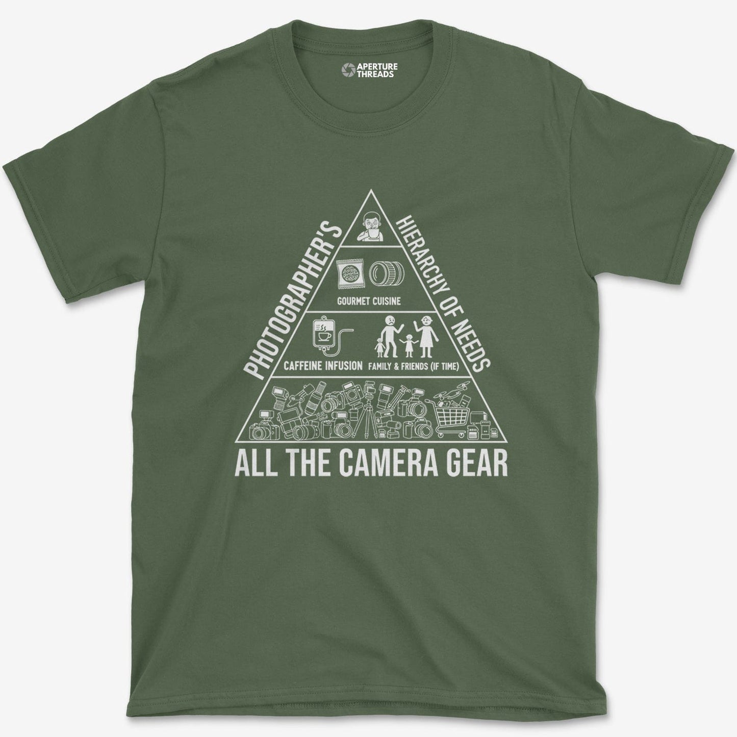 T-Shirt Military Green / S Hierarchy Of Needs T-Shirt