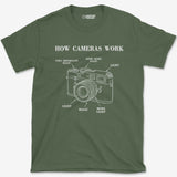 T-Shirt Military Green / S How Cameras Work T-Shirt