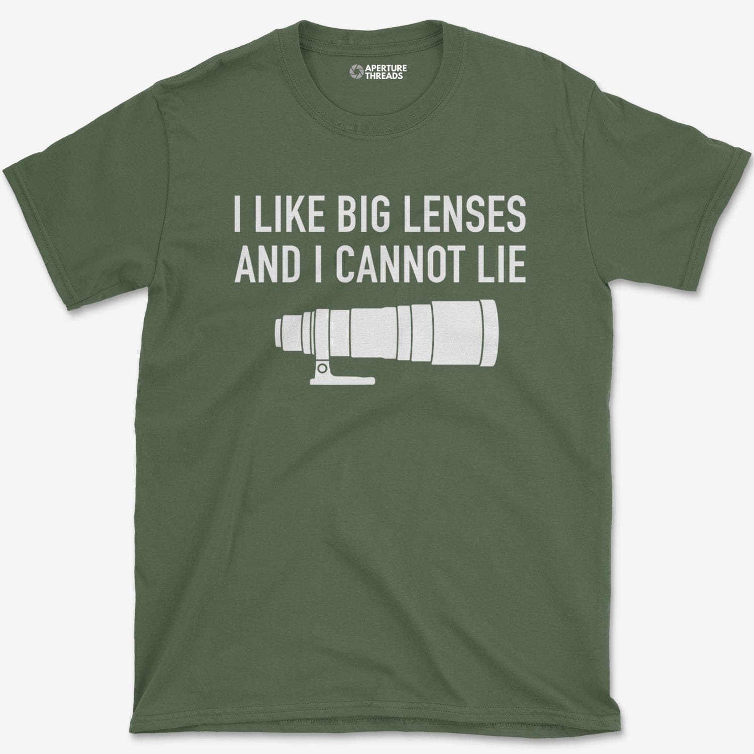 T-Shirt Military Green / S I Like Big Lenses T-Shirt