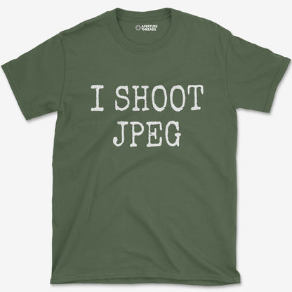 T-Shirt Military Green / S I Shoot JPEG T-Shirt