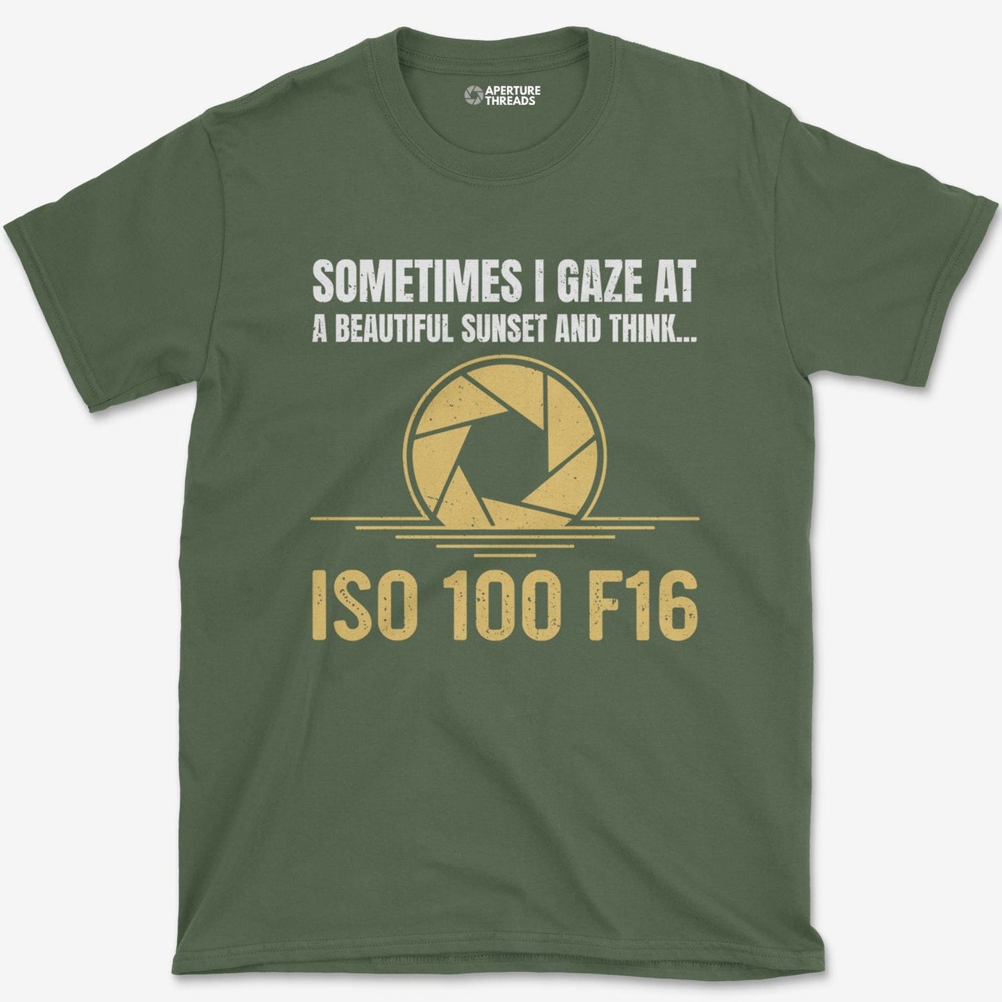 T-Shirt Military Green / S ISO 100 F16 T-Shirt
