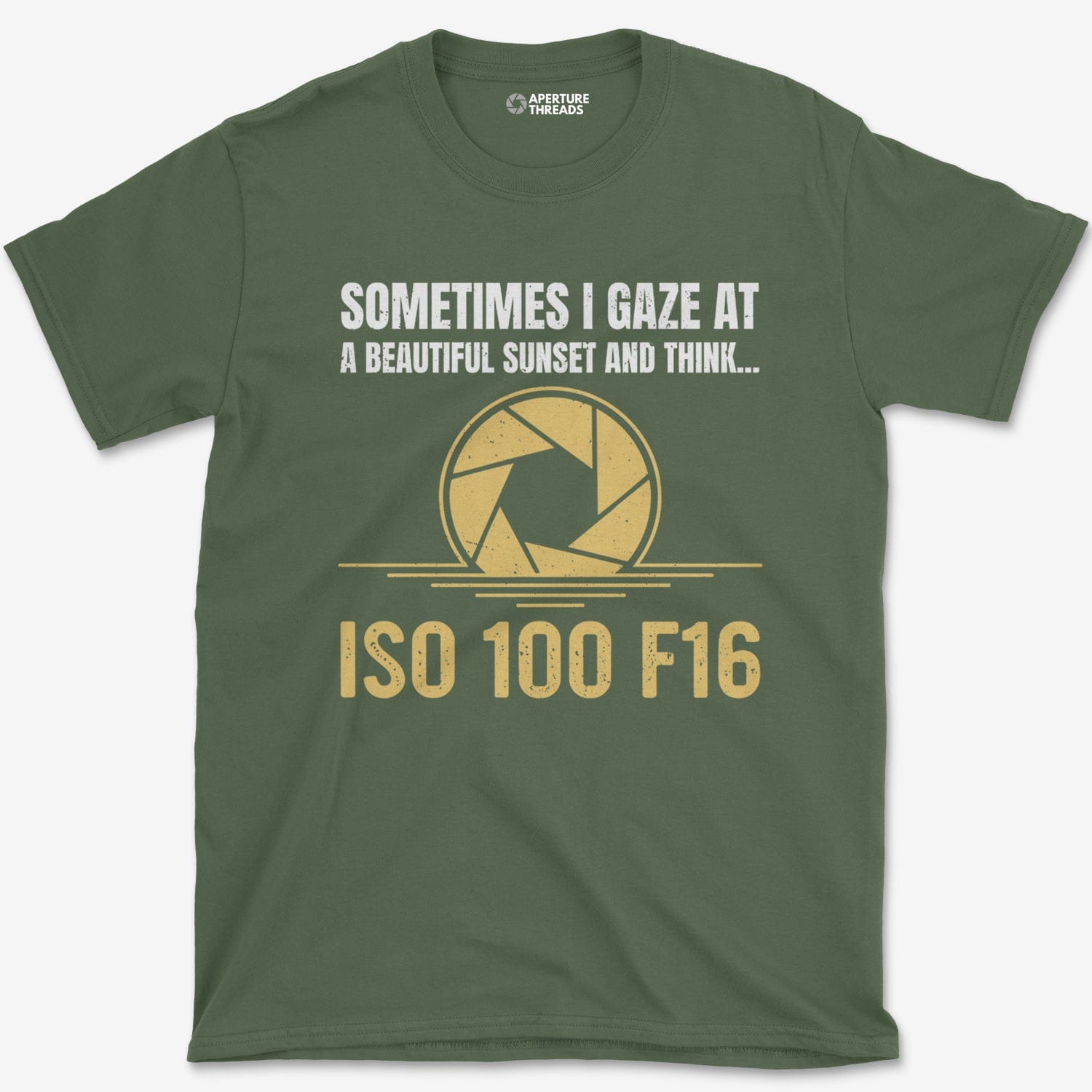T-Shirt Military Green / S ISO 100 F16 T-Shirt