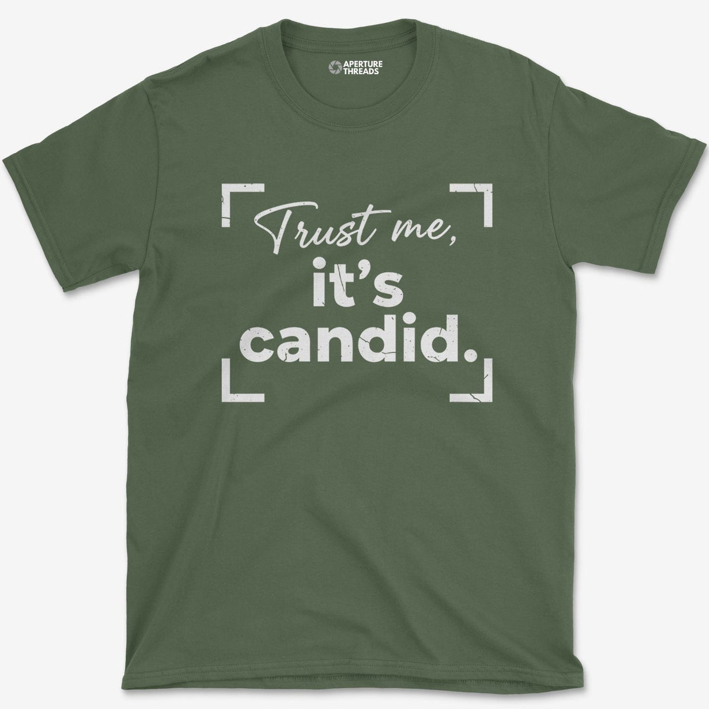 T-Shirt Military Green / S It's Candid T-Shirt