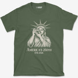 T-Shirt Military Green / S Lady Liberty 250th T-Shirt