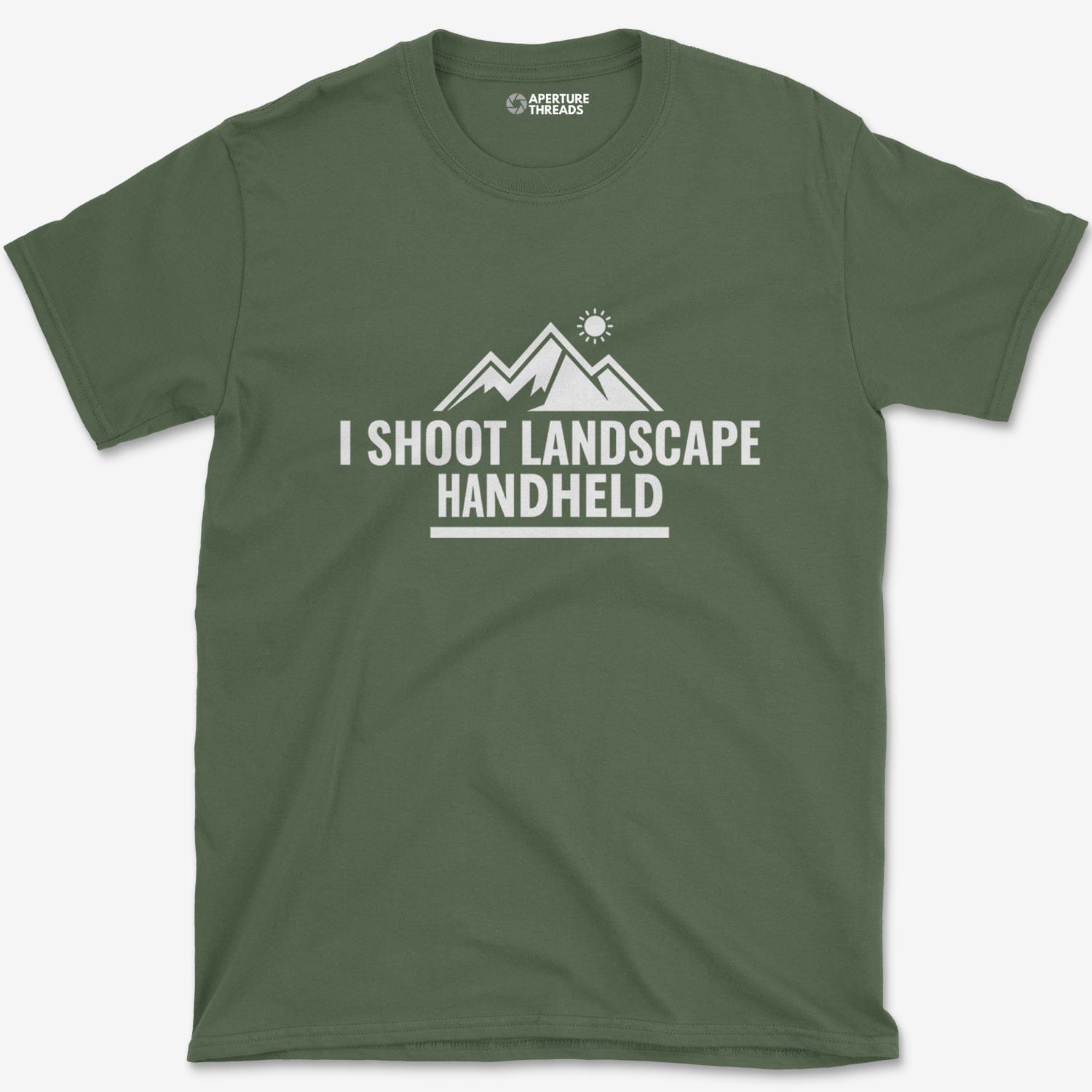 T-Shirt Military Green / S Landscape Handheld T-shirt