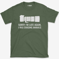 T-Shirt Military Green / S Late Again T-Shirt