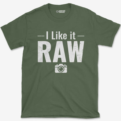 T-Shirt Military Green / S Like It Raw T-Shirt