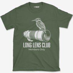 T-Shirt Military Green / S Long Lens King Fisher T-Shirt