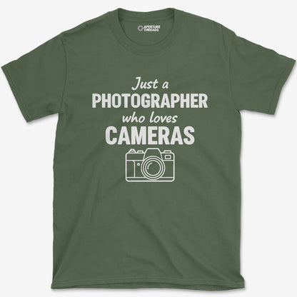 T-Shirt Military Green / S Love Cameras T-Shirt