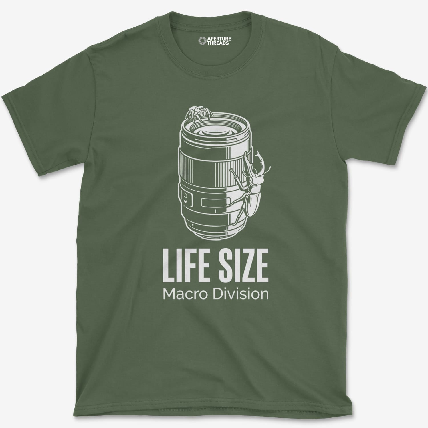 T-Shirt Military Green / S Macro Spider T-Shirt