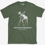 T-Shirt Military Green / S Moose Portraits T-Shirt
