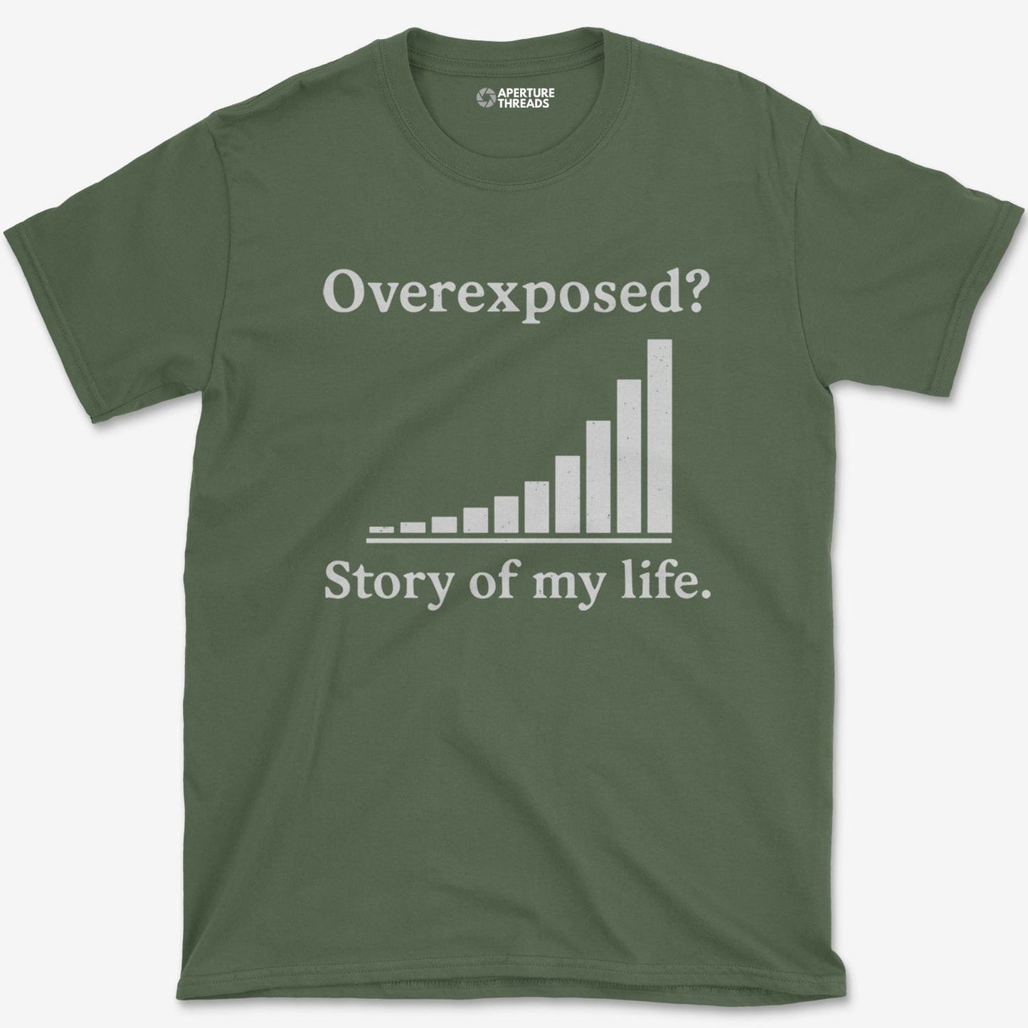 T-Shirt Military Green / S Overexposed Histogram T-Shirt
