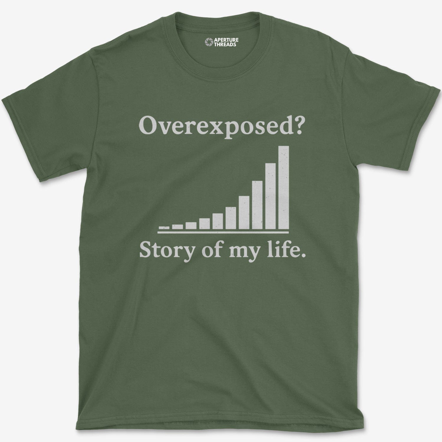 T-Shirt Military Green / S Overexposed Histogram T-Shirt