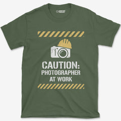 T-Shirt Military Green / S Photographer at Work T-Shirt