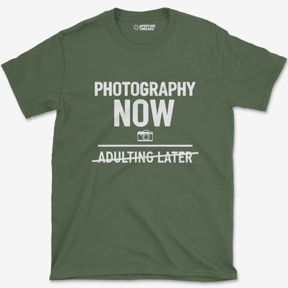 T-Shirt Military Green / S Photography Now T-Shirt