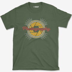 T-Shirt Military Green / S Photography Retro T-Shirt