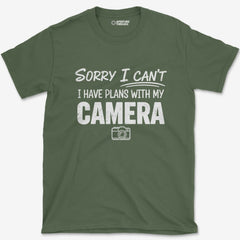 T-Shirt Military Green / S Plans With Camera T-Shirt