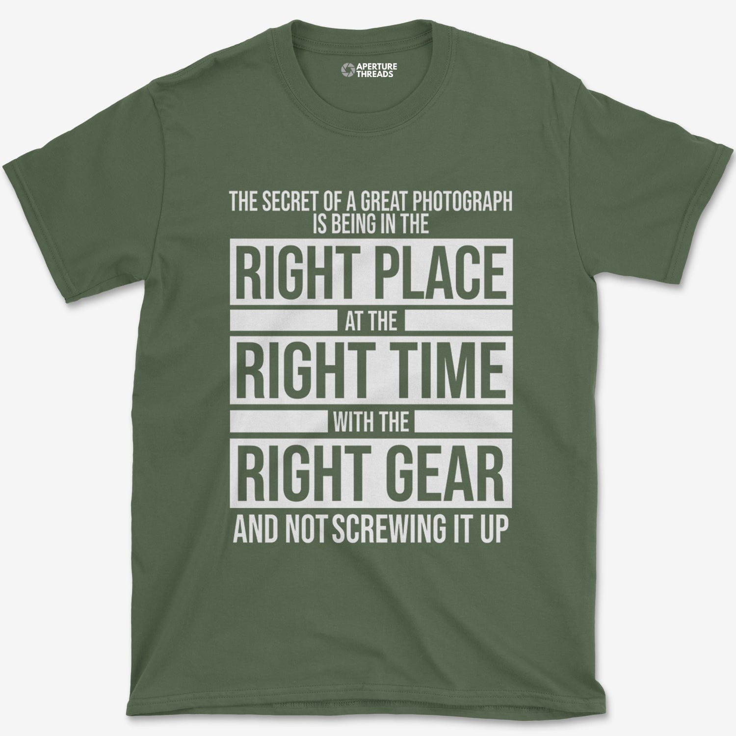 T-Shirt Military Green / S Right Place T-Shirt